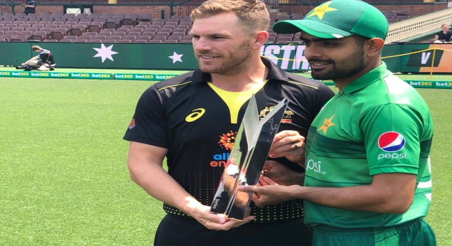 Trophy unveiling (Australia vs Pakistan T20I series)